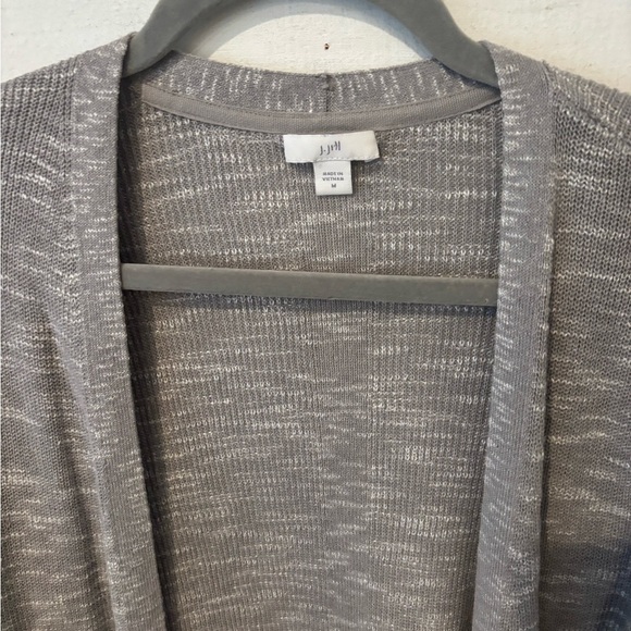 J. Jill Heathered Gray Open Cardigan - Picture 5 of 9